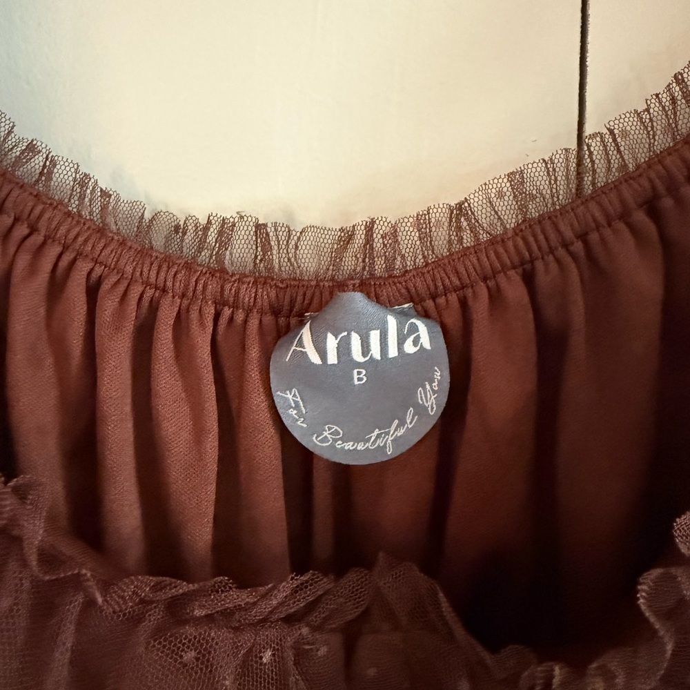 Arula Brown Ruffled Dress “Roxy Corset” - Picture 4 of 5